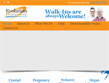 Tablet Screenshot of evochiropractic.com